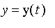 y = y(t)